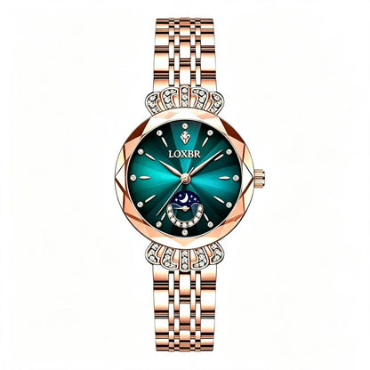 Elegant Quartz Watch With Lluminous Hands