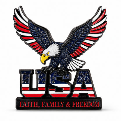 3D Metal Eagle Emblem Sticker with  Adhesive
