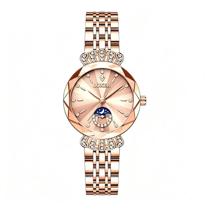 Elegant Quartz Watch With Lluminous Hands