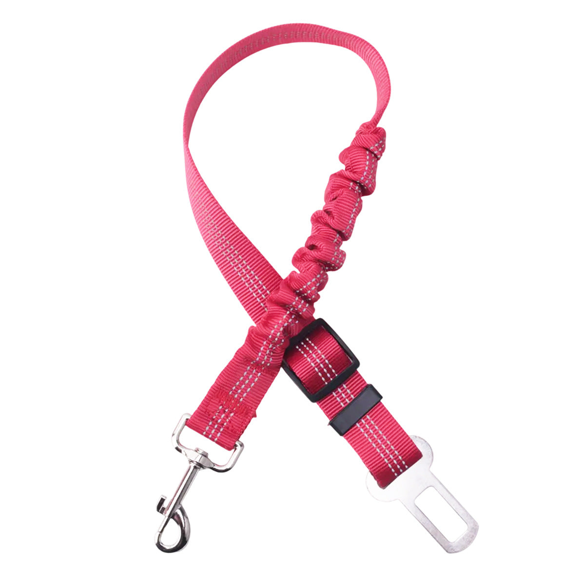 Adjustable Dog Seat Belt, for Vehicle Nylon Pet Safety Seat Belts Heavy Duty & Elastic