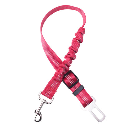 Adjustable Dog Seat Belt, for Vehicle Nylon Pet Safety Seat Belts Heavy Duty & Elastic