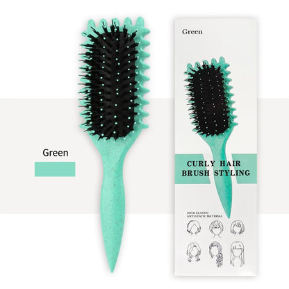 Curl Defining Brush For Curly Hair – Lifts Roots, Defines Curls, Reduces Frizz