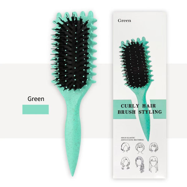Curl Defining Brush For Curly Hair – Lifts Roots, Defines Curls, Reduces Frizz