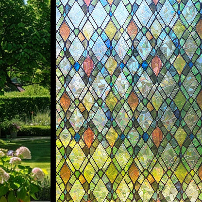 Peel-Off Patterned Adhesive Floral Mural Stickers for Wall & Window