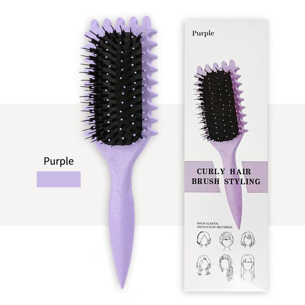 Curl Defining Brush For Curly Hair – Lifts Roots, Defines Curls, Reduces Frizz