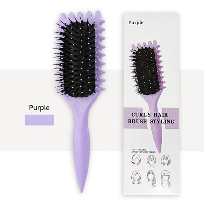 Curl Defining Brush For Curly Hair – Lifts Roots, Defines Curls, Reduces Frizz