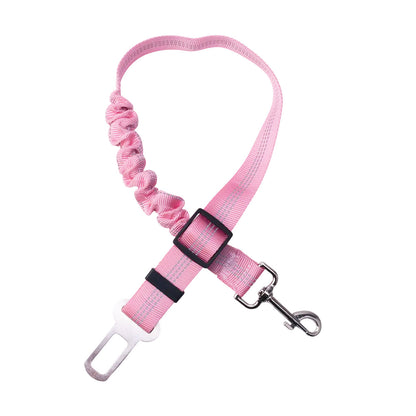 Adjustable Dog Seat Belt, for Vehicle Nylon Pet Safety Seat Belts Heavy Duty & Elastic