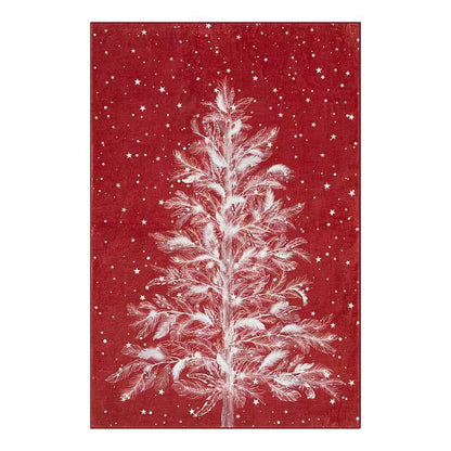 Christmas-themed Rug - Machine Washable, Non-Slip