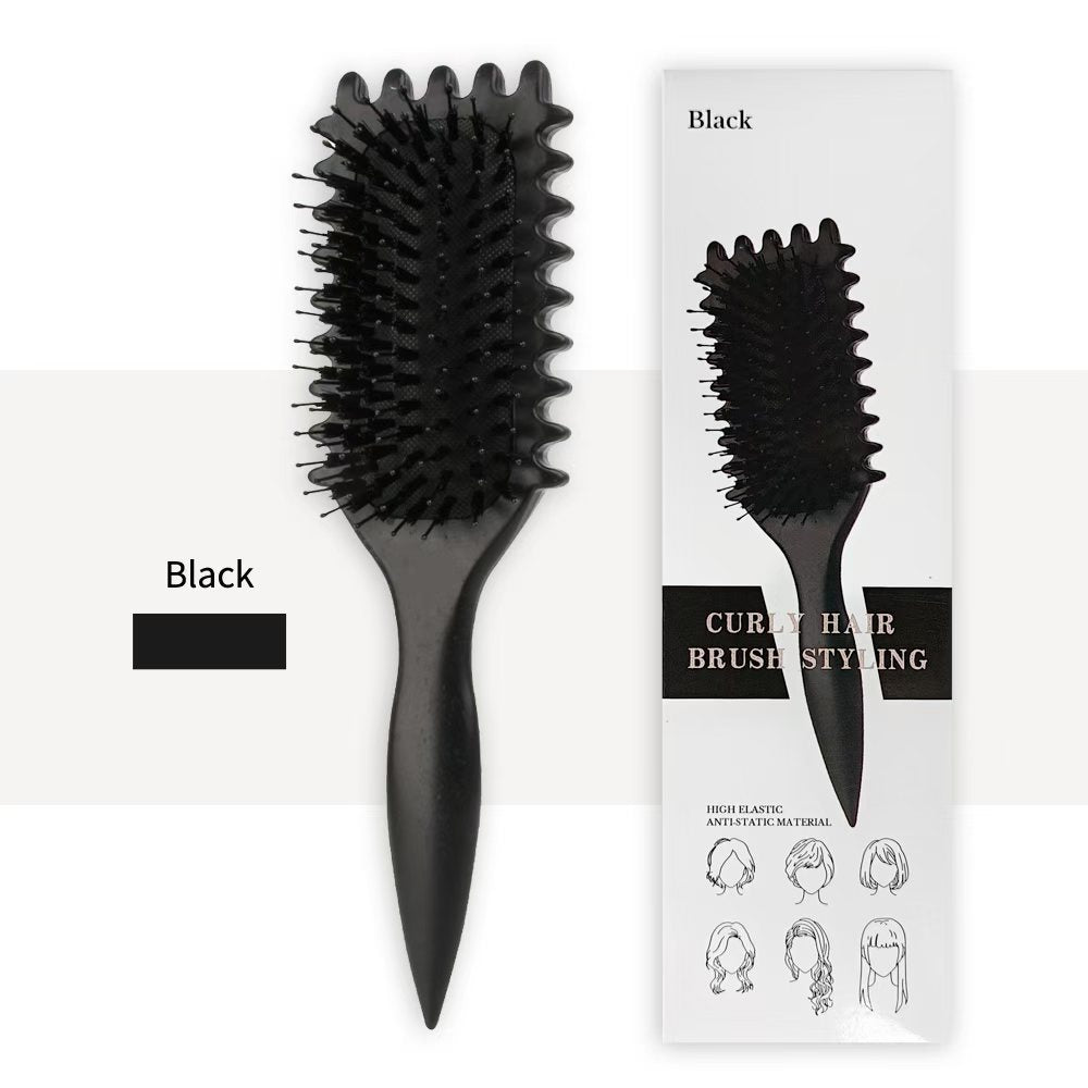 Curl Defining Brush For Curly Hair – Lifts Roots, Defines Curls, Reduces Frizz