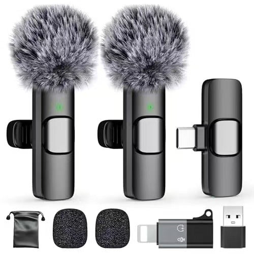 Mini Wireless Mobile Lavalier Microphone for iPhone/Android Smartphones