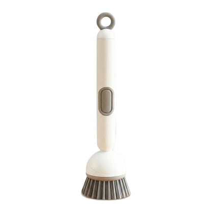 2 Psc Rotating Soap Dispensing Dish Brush Refillable