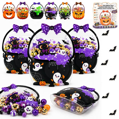 24 PCS Halloween Resealable Treat Candy Bags
