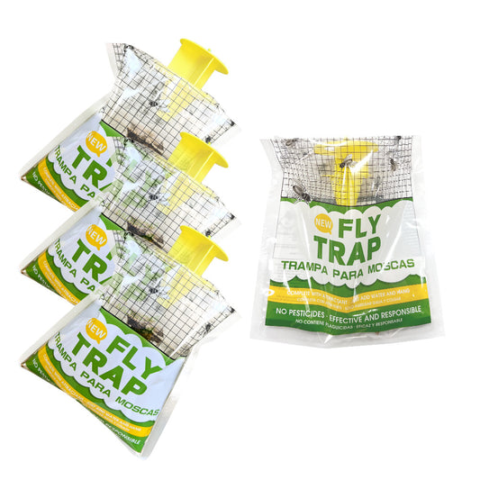 4 Pack Outdoor Hanging Fly Traps