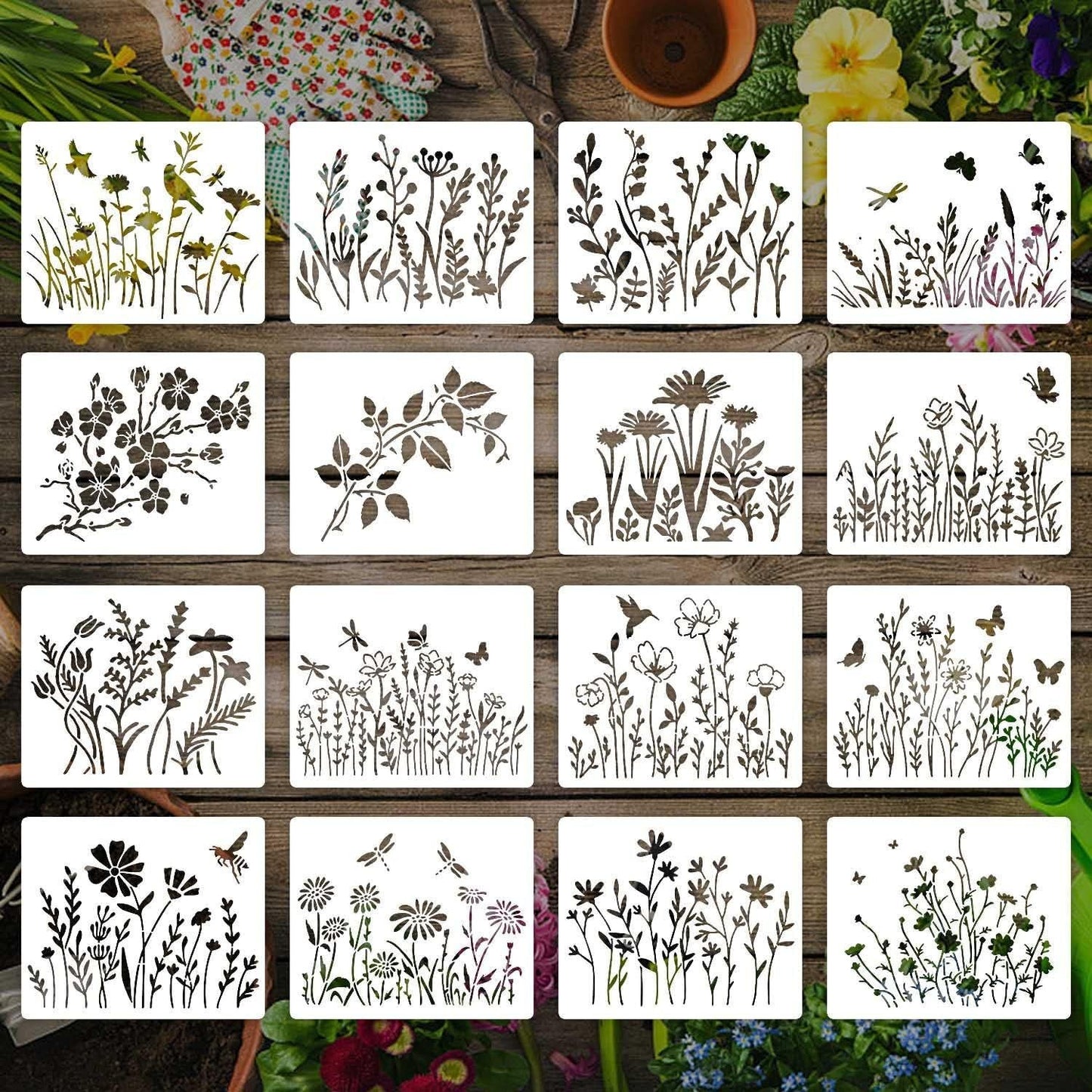 Wildflower Stencils for Painting
