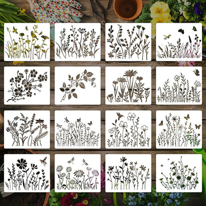 Wildflower Stencils for Painting