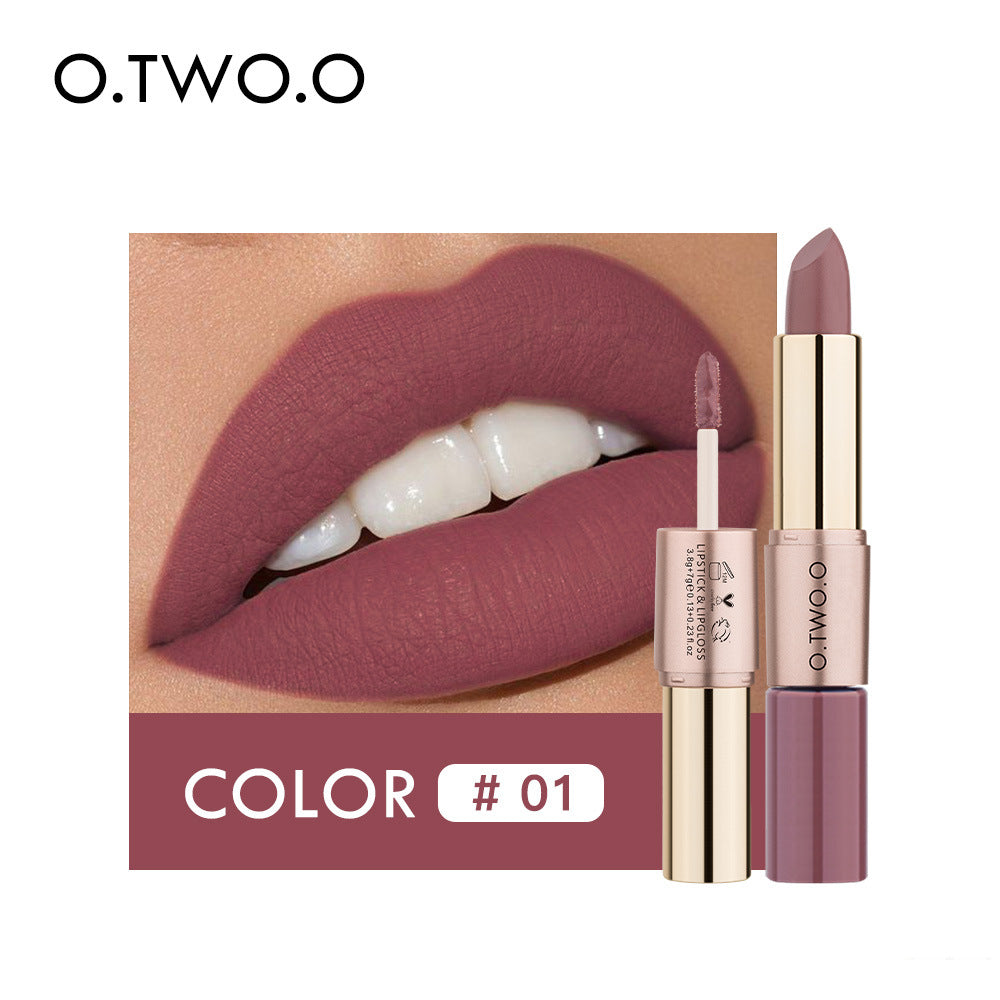 2-in-1 Matte Lip Gloss & Lipstick