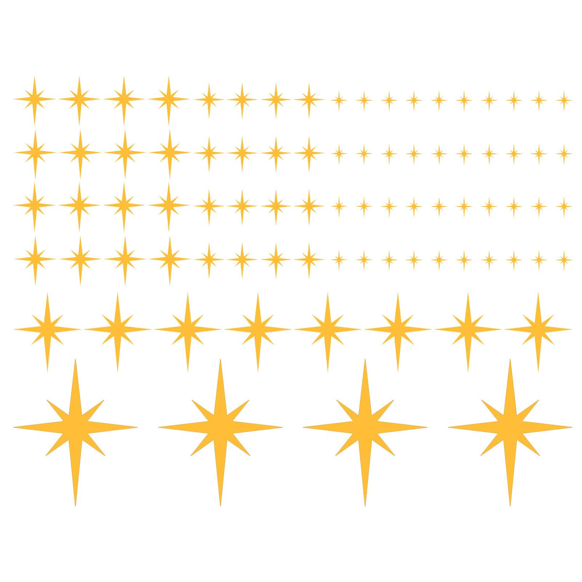 Star 3D Acrylic Decals
