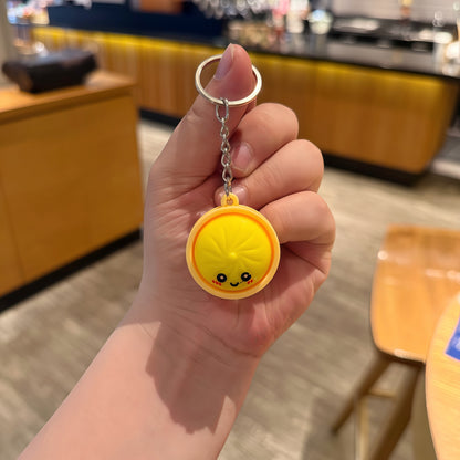 2 Psc Cute Dumpling Keychain