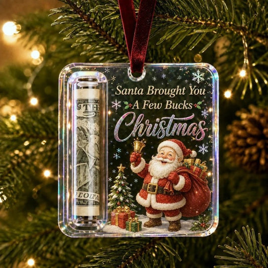 4 Pcs Set Acrylic Clear Christmas Money Holder for Cash