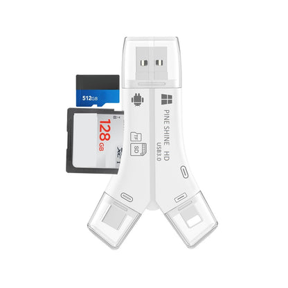 4 in 1 SD Card Reader Reads