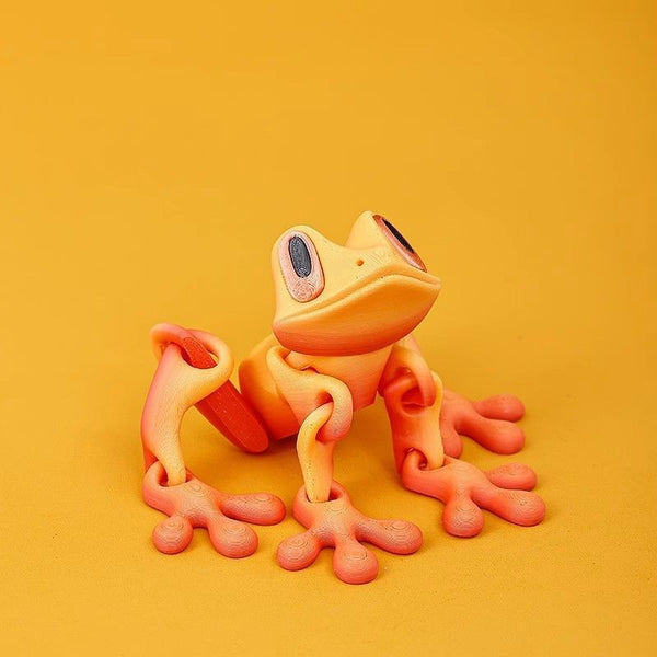 3D Printed Frog Fridge Magnets for Home Office Decoration