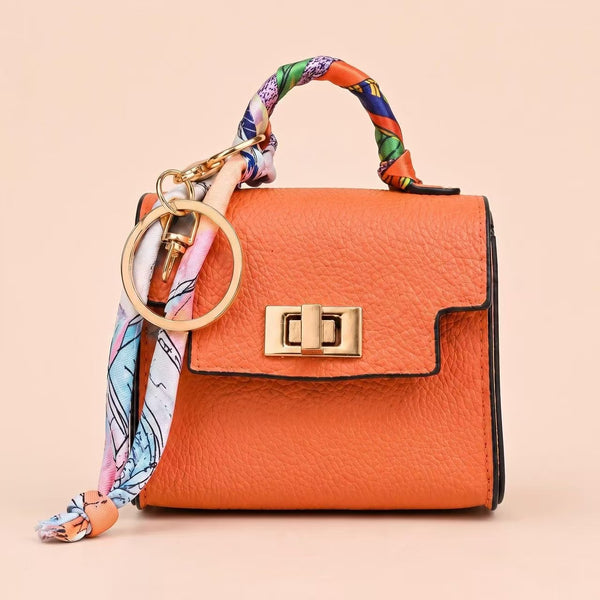 Mini Square Bag Pendant Keychain