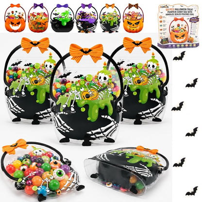 24 PCS Halloween Resealable Treat Candy Bags