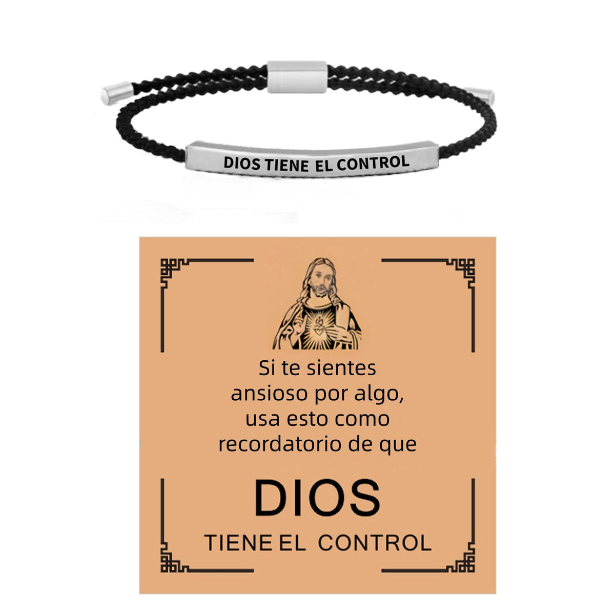 Dios Tiene El Control Bracelet for Women Men Christian Faith Bracelet