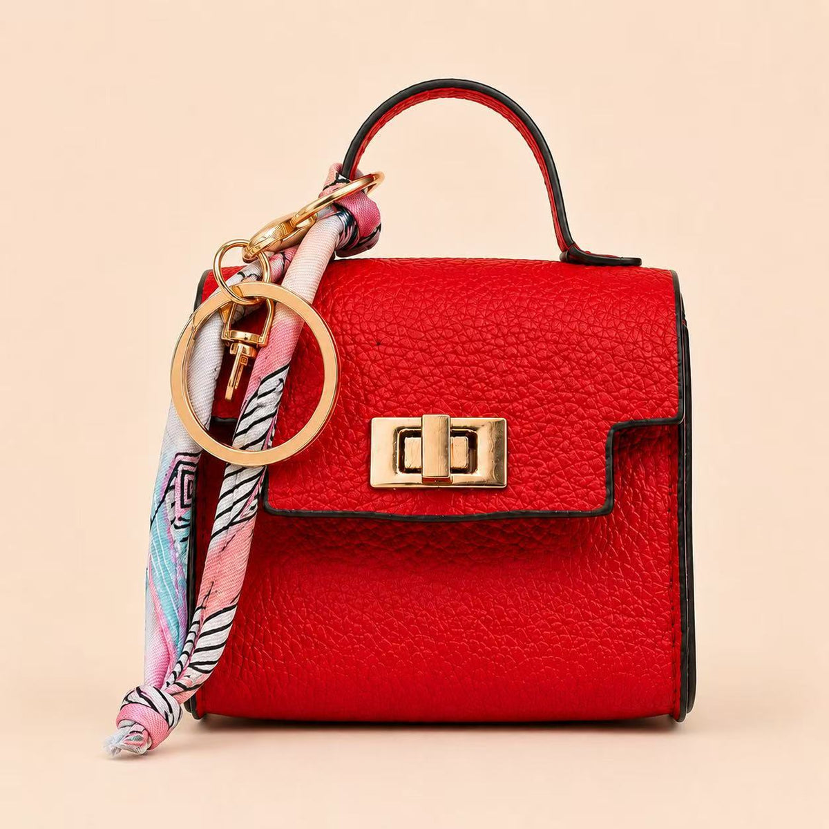 Mini Square Bag Pendant Keychain
