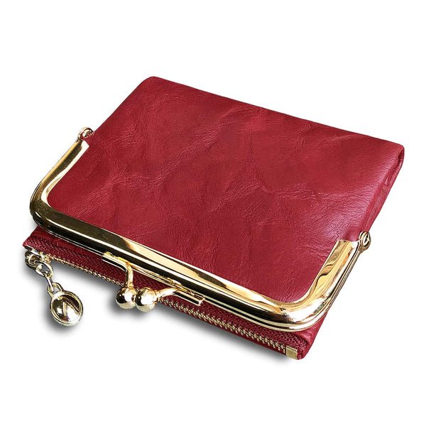 Womens Wallet RFID Small Compact Bifold Leather Vintage Wallet