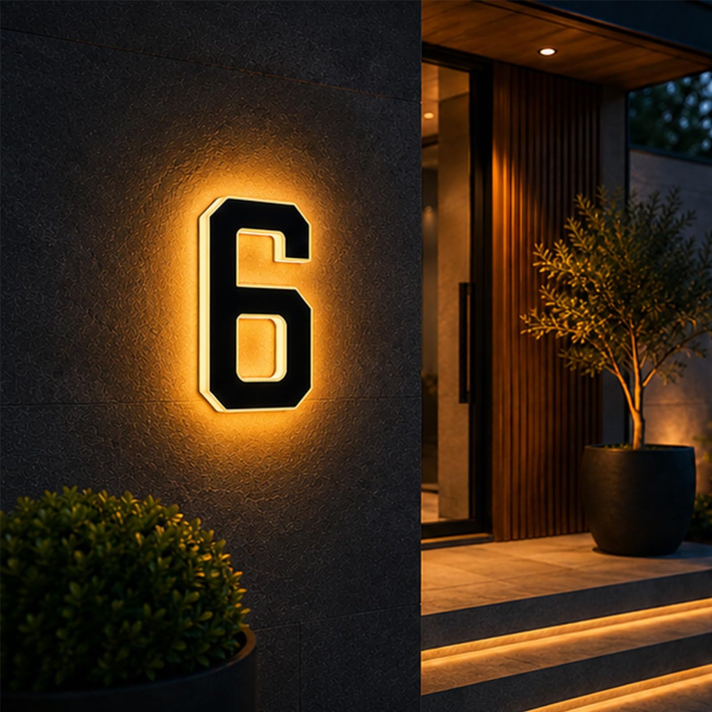 Solar House Numbers For Outside