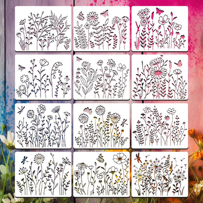 Wildflower Stencils for Painting