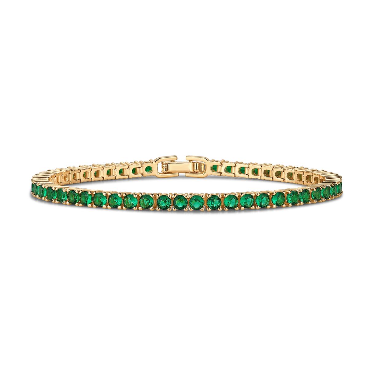 Plated Colorful Tennis Bracelets for Women