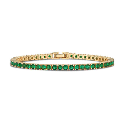 Plated Colorful Tennis Bracelets for Women