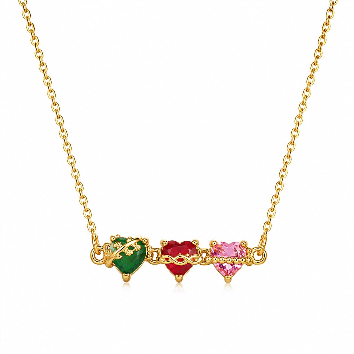 Three Sacred Hearts Bolo Bracelet for Women