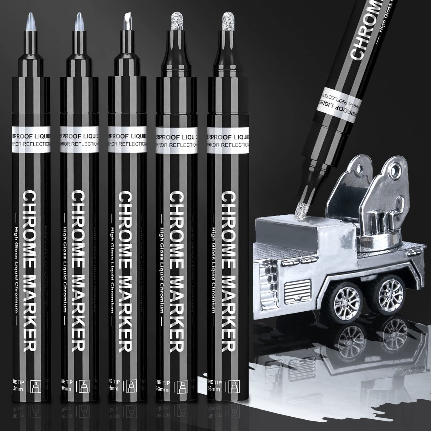 Liquid Chrome  Marker Metallic Pens