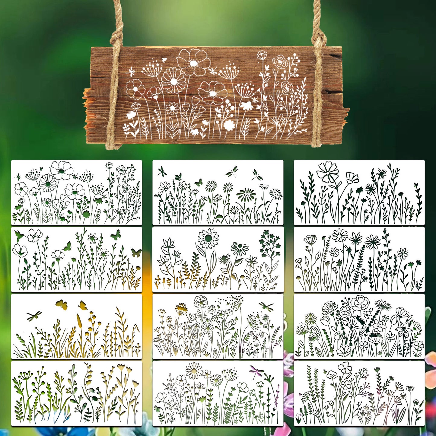Wildflower Stencils for Painting