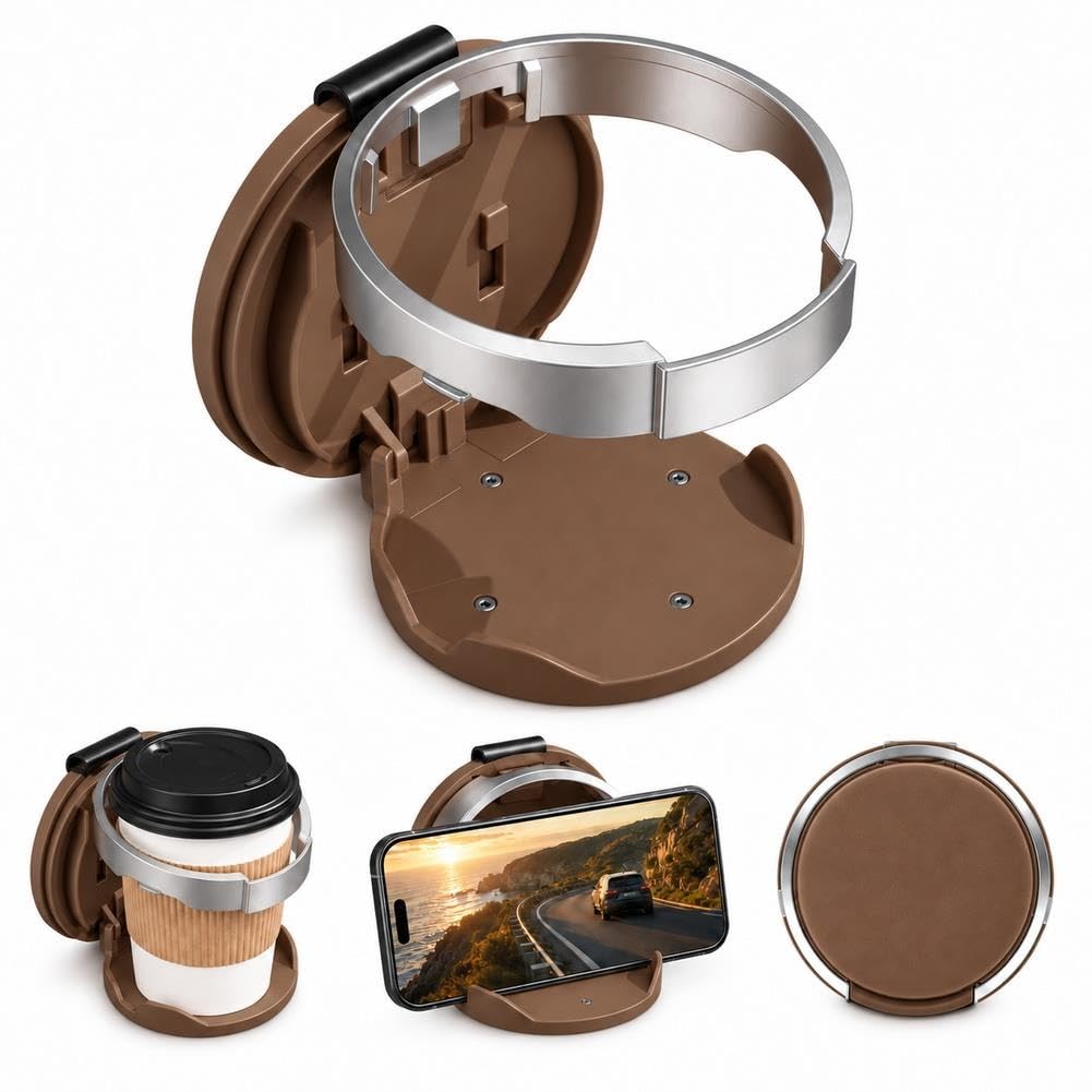Multifunctional Foldable Car Door Cup Holder