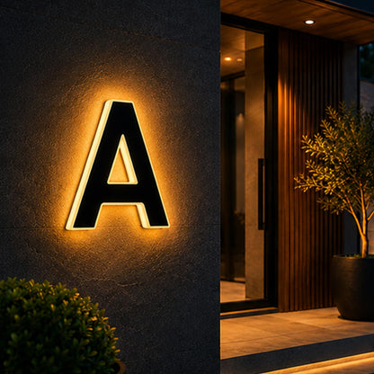 Solar House Numbers For Outside