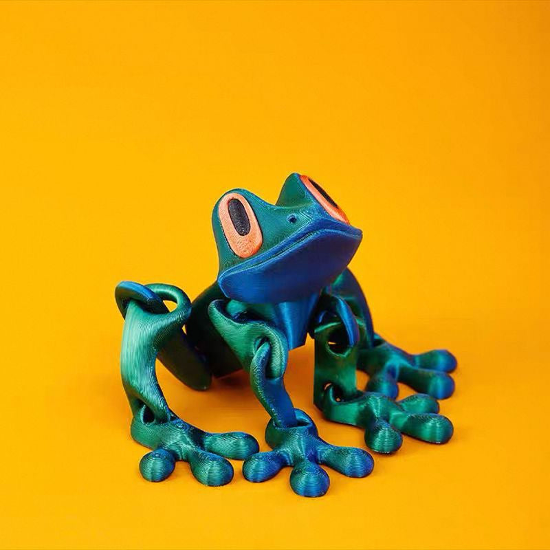 3D Printed Frog Fridge Magnets for Home Office Decoration