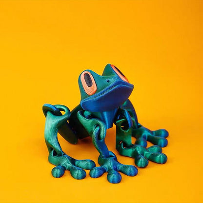 3D Printed Frog Fridge Magnets for Home Office Decoration