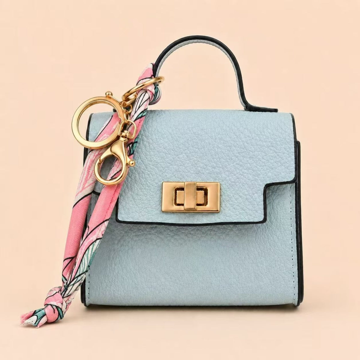 Mini Square Bag Pendant Keychain