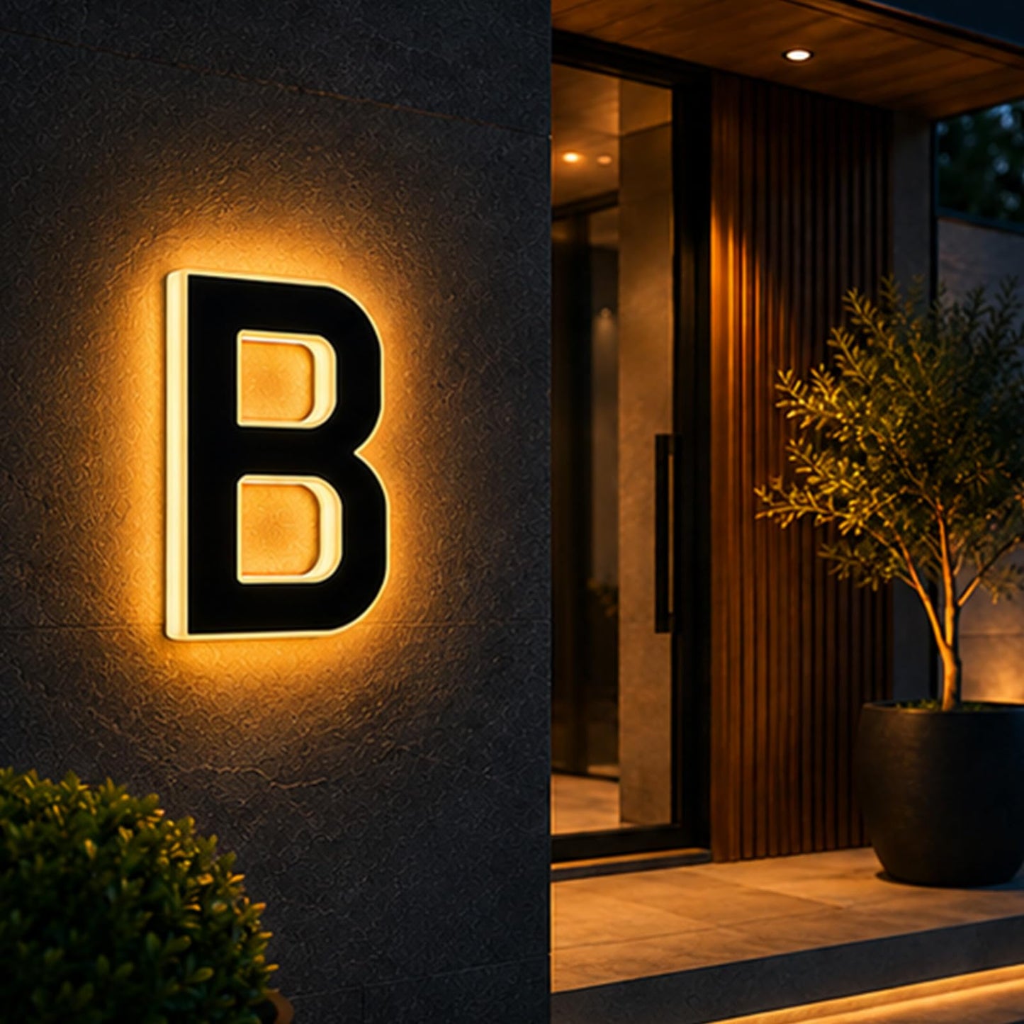 Solar House Numbers For Outside