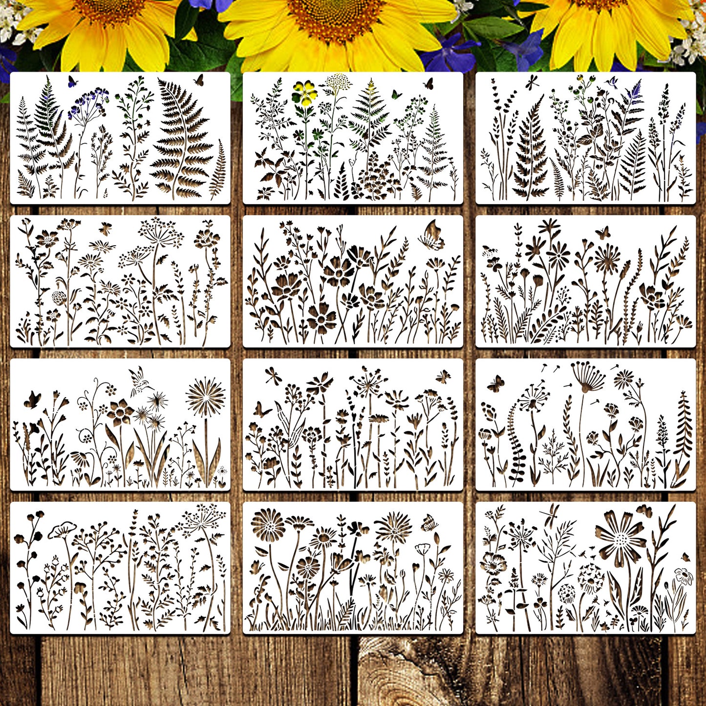 Wildflower Stencils for Painting