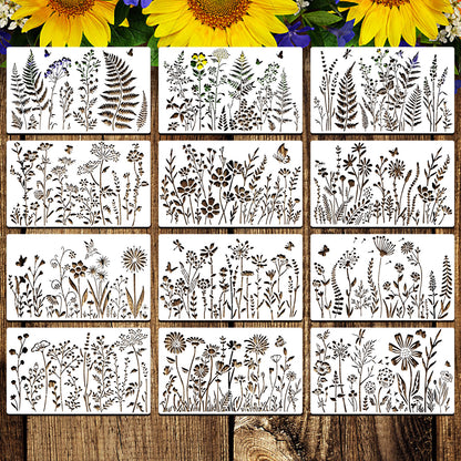 Wildflower Stencils for Painting