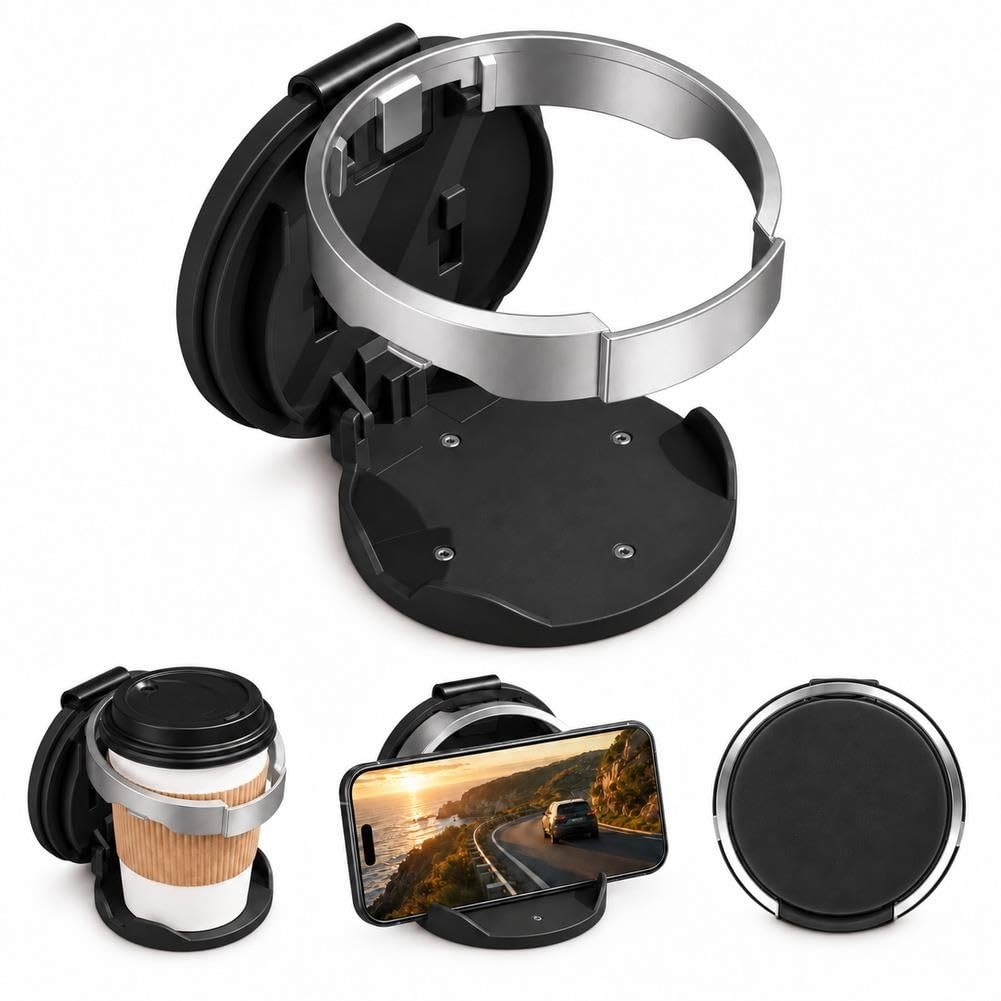 Multifunctional Foldable Car Door Cup Holder