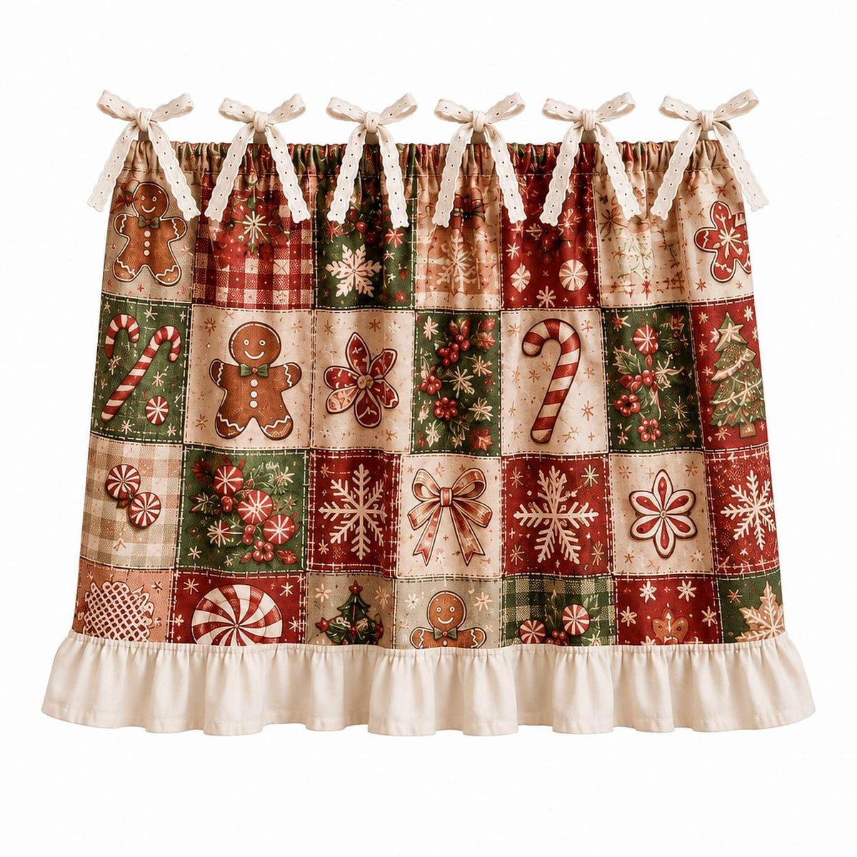 Christmas Patchwork Oven Skirt Curta