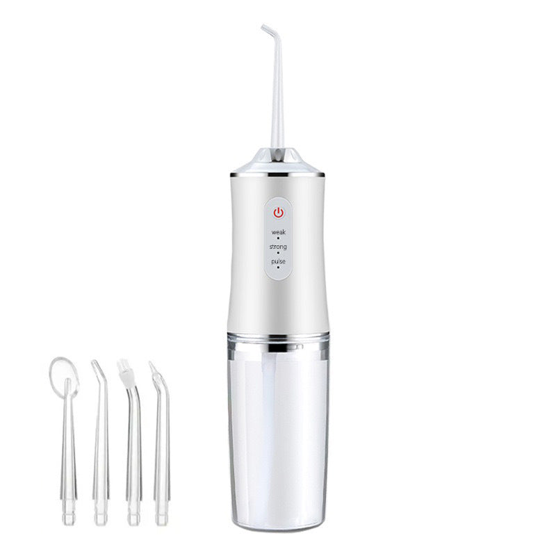 Electric Water Flosser Cordless for Teeth 3 Modes 4 Jet Tips Flossing