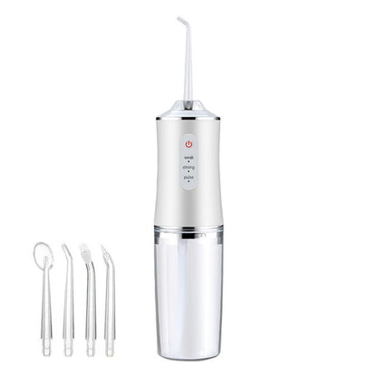 Electric Water Flosser Cordless for Teeth 3 Modes 4 Jet Tips Flossing