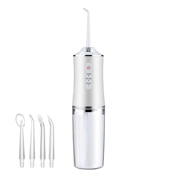 Electric Water Flosser Cordless for Teeth 3 Modes 4 Jet Tips Flossing